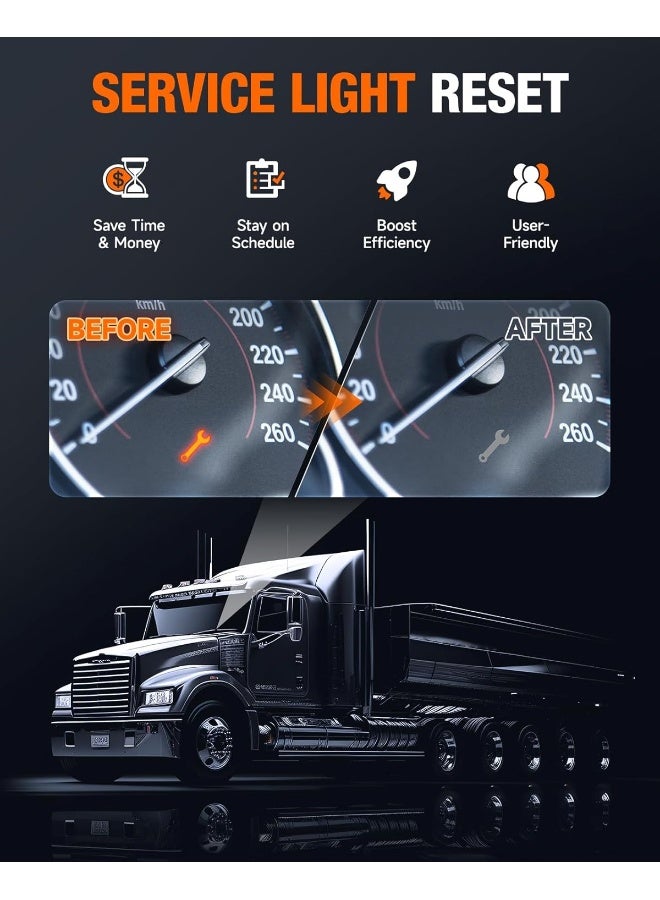 ANCEL HD3400 Plus Heavy Duty Truck Scanner Diesel Scan Tool - Image 3