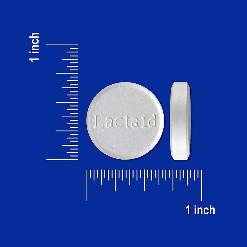 Lactaid أقراص سريعة المفعول لتخفيف عدم تحمل اللاكتوز مع إنزيم اللاكتاز لمنع الغازات والانتفاخ والإسهال بسبب حساسية اللاكتوز، مثالية للسفر والتنقل، نكهة الفانيليا، 60 عبوة من 1-قطعة (5 عبوات) - Image 5