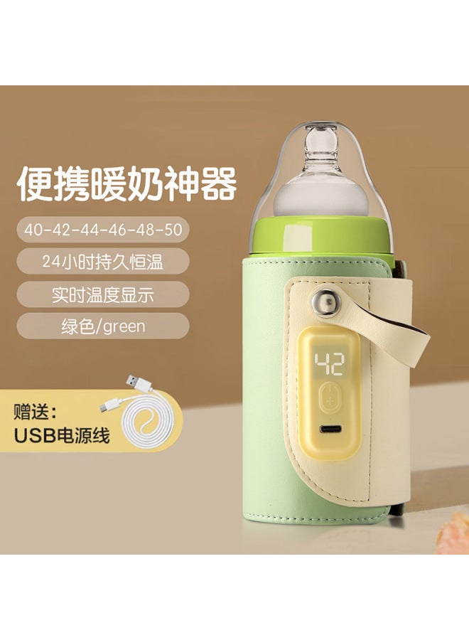 Portable Milk Warmer Outdoor Children Universal Heating Milk Bottle Cover Constant Temperature Out Digital Display Bottle Insulation Cover