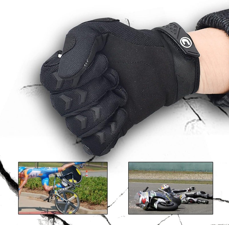 CHCYCLE Dirt Bike & Motorbike Gloves for Men - Touch Screen Full Finger Gloves for Cycling, BMX, MTB & MX - Image 5