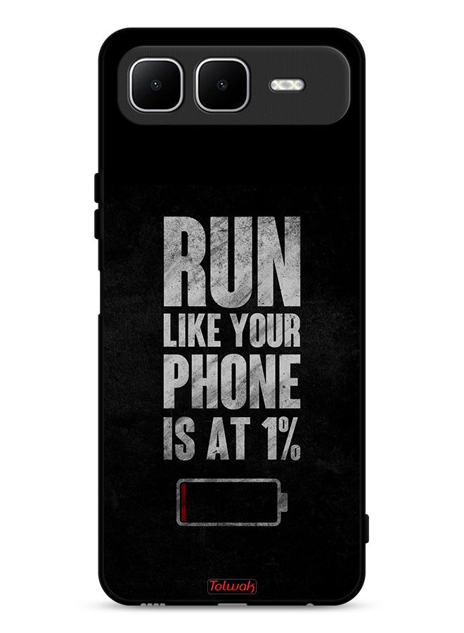 Tolwak Infinix Smart 10 Plus Protective Case Cover Run Like Your Phone Is At 1 Percent