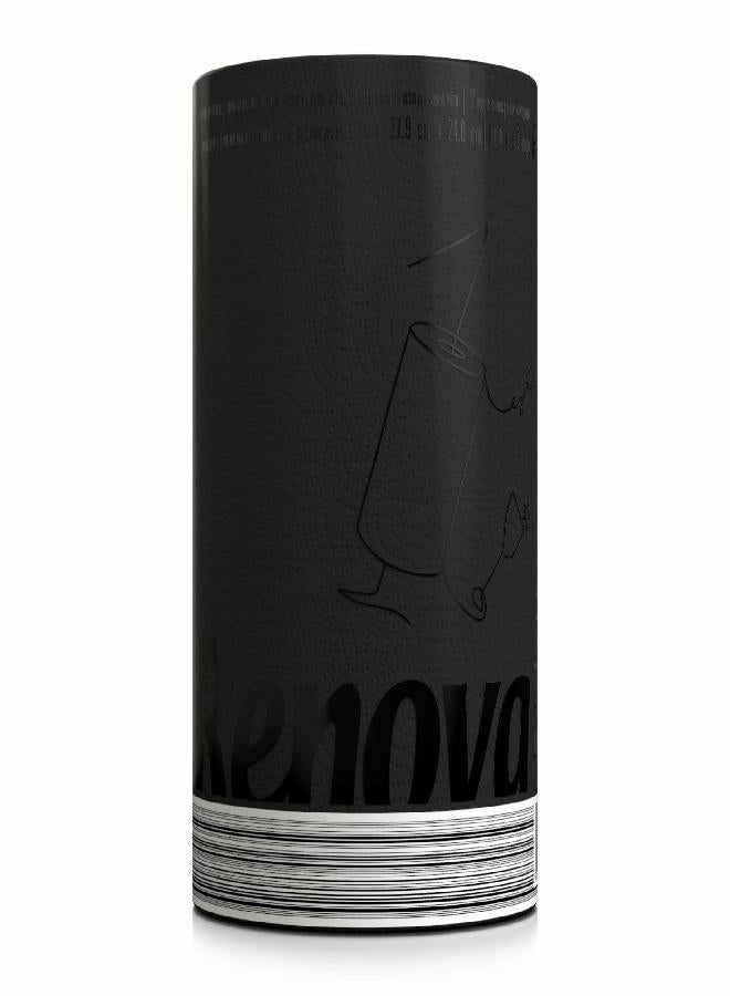 Renova Single Roll Kitchen Paper Towels, Black - Image 1