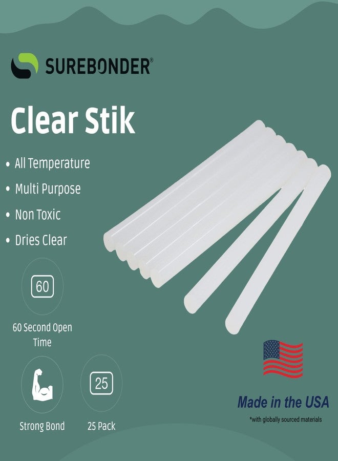 Surebonder All Purpose Mini-Size Hot Glue Sticks for Crafts, Repairs & DIY Projects - 4-Inch Length 0.27 Inch Diameter, 25 Pack, Clear - Image 2