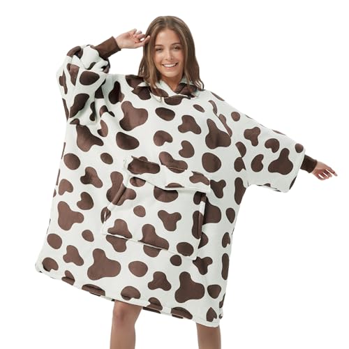 Krifey Wearable Blanket Hoodie, Oversized Sherpa Fleece Sweatshirt with Giant Pocket, Birthday Gifts for Women, Mom, Sister - Image 1