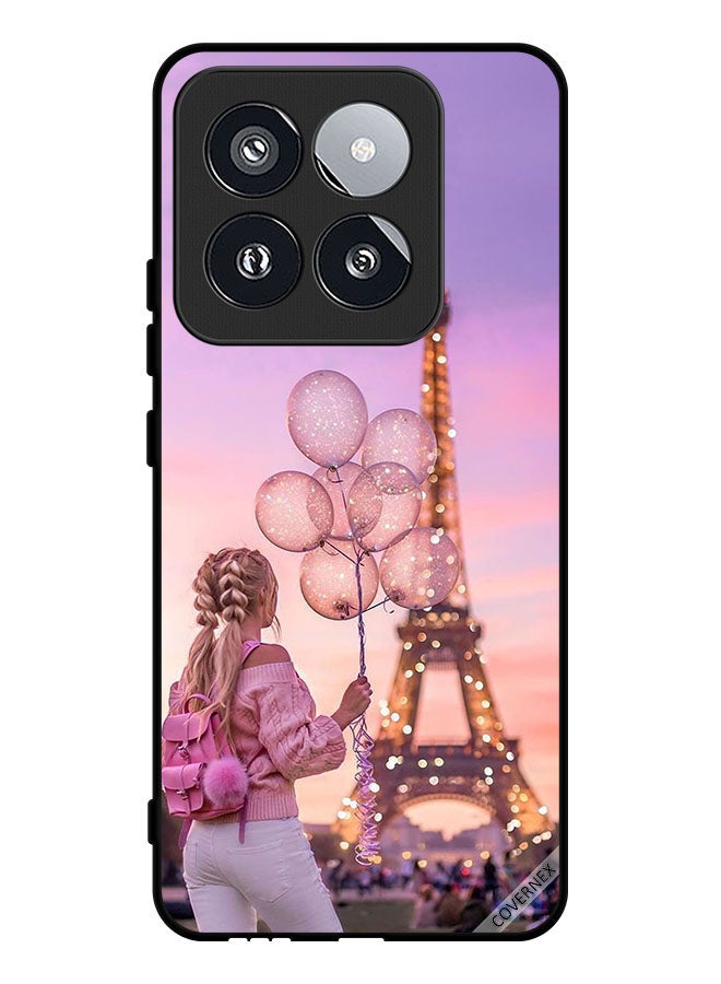 Covernex Protective Case Cover For Xiaomi 14 Pro Girl Holding Balloons - Image 1