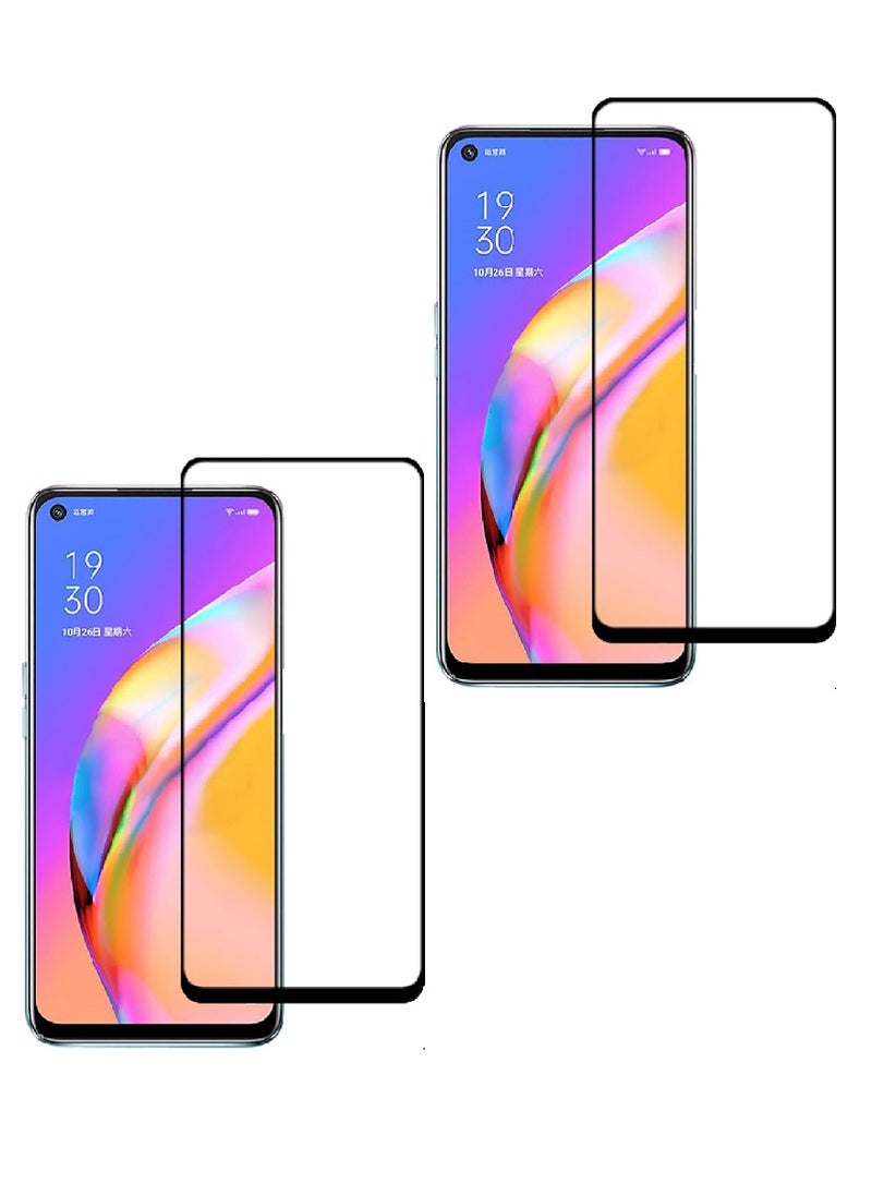 Super 2 Pieces Tempered Glass Screen Protector 5D Designed For Oppo A93 Full Glue Edge to Edge Full Screen Coverage And Bubble Free - Image 1