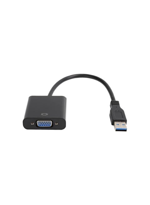 USB to VGA Adapter, 1920x1080 Output, 5.0Gbps Super Speed Supports, USB 2.0 3.0 to VGA Audio Video Converter, Plug and Play for Windows 7/8/10