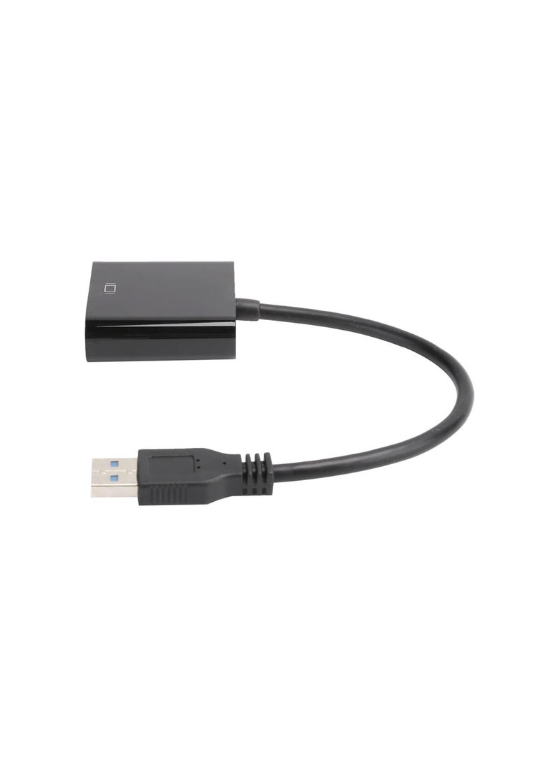 Generic - USB to VGA Adapter, 1920x1080 Output, 5.0Gbps Super Speed Supports, USB 2.0 3.0 to VGA Audio Video Converter, Plug and Play for Windows 7/8/10 - Image 1