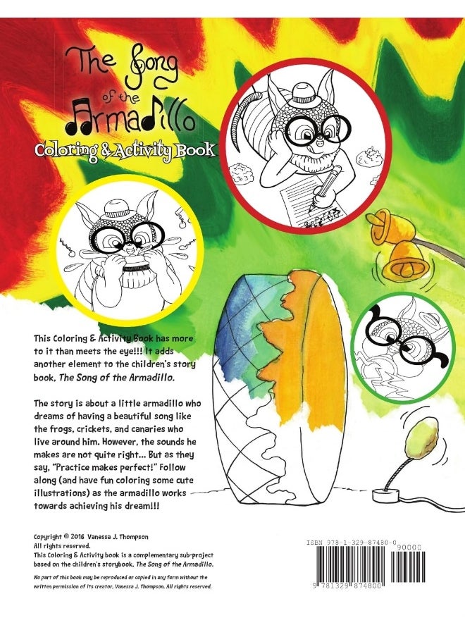 The Song of the Armadillo: Coloring & Activity Book  - Image 2