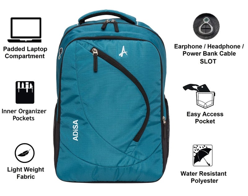 ADISA Casual Backpack School College Bag Pack (BP057-GRN) - Image 2