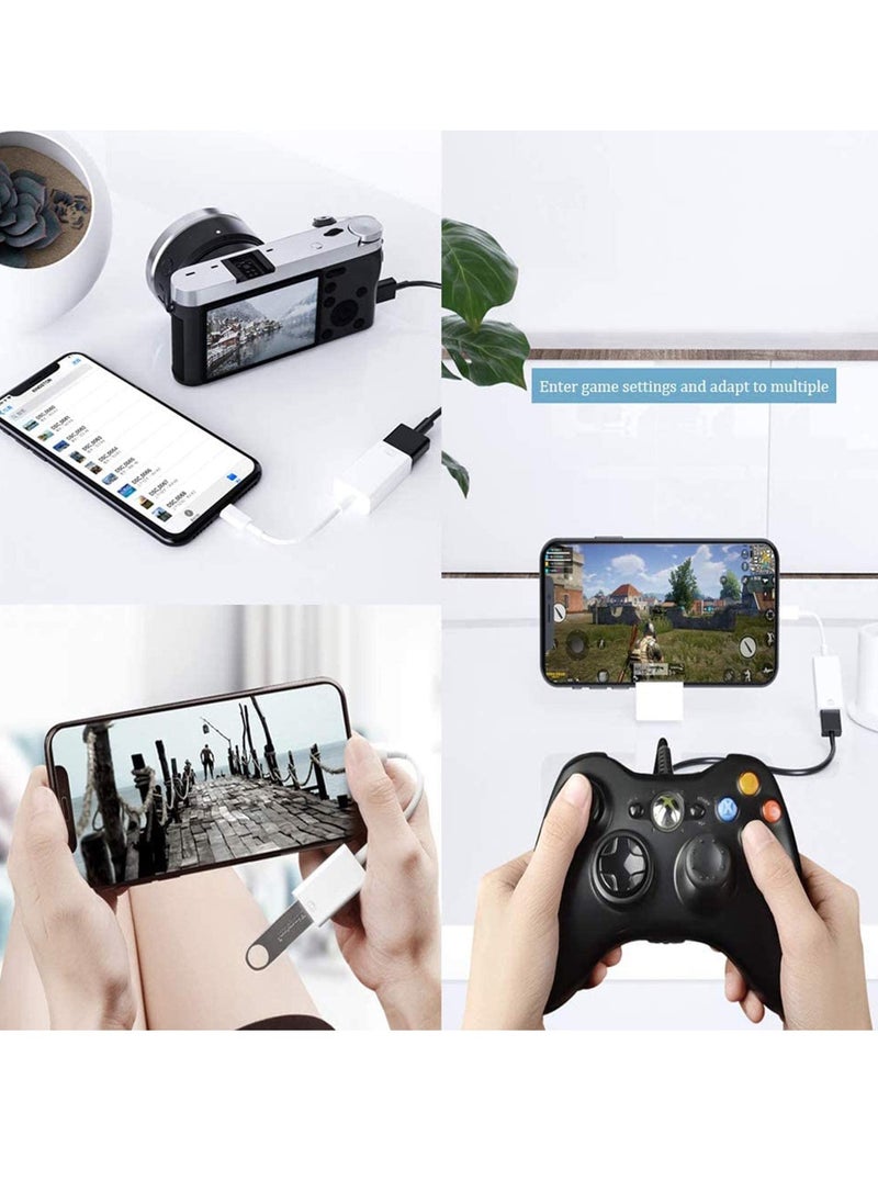 KASTWAVE - "[Apple MFi Certified]USB Camera Adapter for Apple Lightning to USB 3.0, OTG Cable Adapter Compatible with iPhone/iPad, USB Female Supports Connect Card Reader, U Disk, Keyboard, Mouse, USB Flash Driv - Image 1