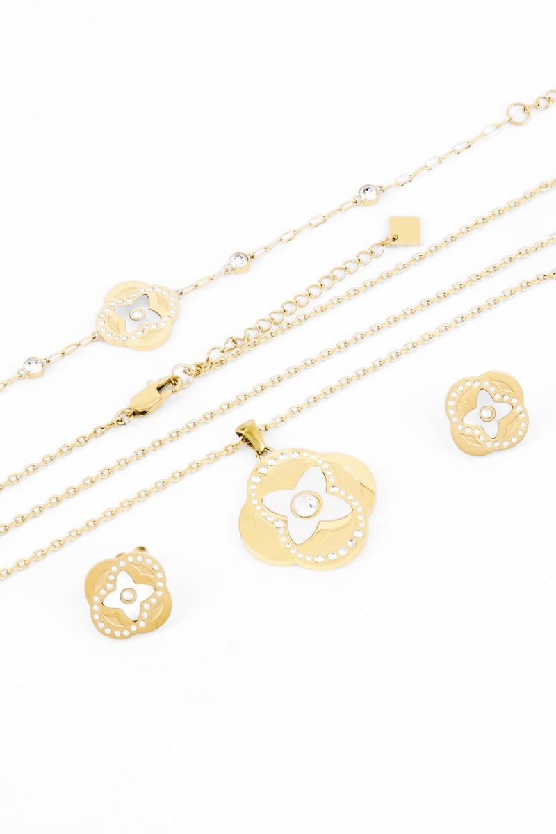 CERRUTI 1881 Women  3 Pairs Of Stainless Steel Jewelry Set, Gold  - Image 3