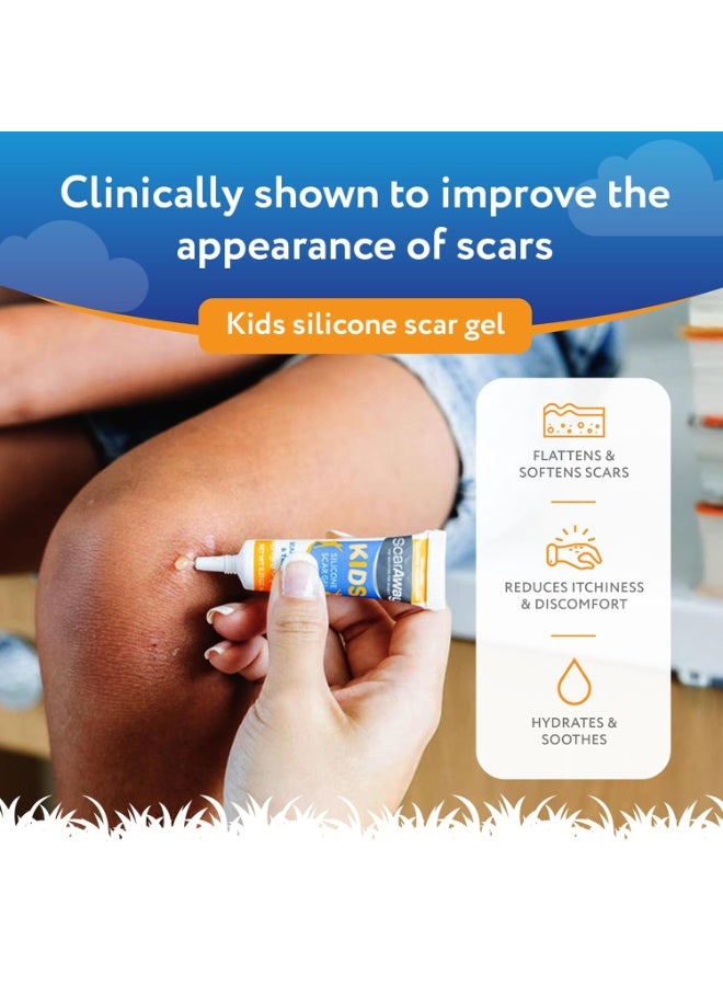 ScarAway Kids Silicone Scar Gel, 100% Medical-Grade, Helps Improve Size, Color & Texture of Hypertrophic & Keloid Scars on Face & Body from Injury, Burns & Surgery, Water Resistant, Clear, 6g - Image 3