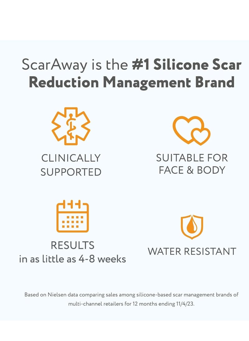scaraway - ScarAway Kids Silicone Scar Gel, 100% Medical-Grade, Helps Improve Size, Color & Texture of Hypertrophic & Keloid Scars on Face & Body from Injury, Burns & Surgery, Water Resistant, Clear, 6g - Image 1