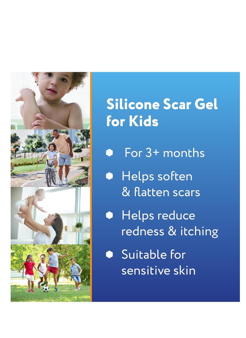 scaraway - ScarAway Kids Silicone Scar Gel, 100% Medical-Grade, Helps Improve Size, Color & Texture of Hypertrophic & Keloid Scars on Face & Body from Injury, Burns & Surgery, Water Resistant, Clear, 6g - Image 1