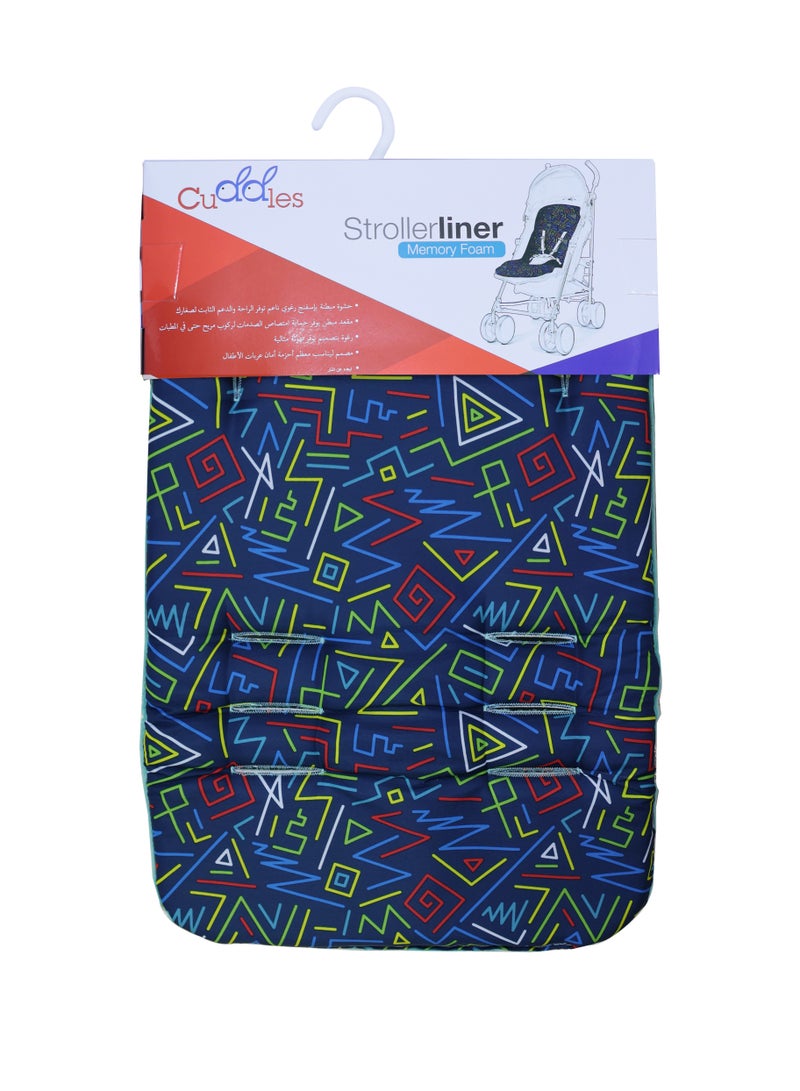 Cuddles Cuddles  Stroller Liner Insert Car Seat Liner, Seat Cushion Baby, Body Support for Pushchair - Image 1