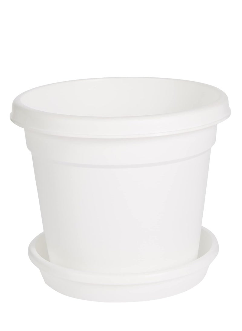 Cosmoplast Cosmoplast Plastic Round Flowerpot – Durable Indoor/Outdoor Planter for Home & Garden  - Image 1