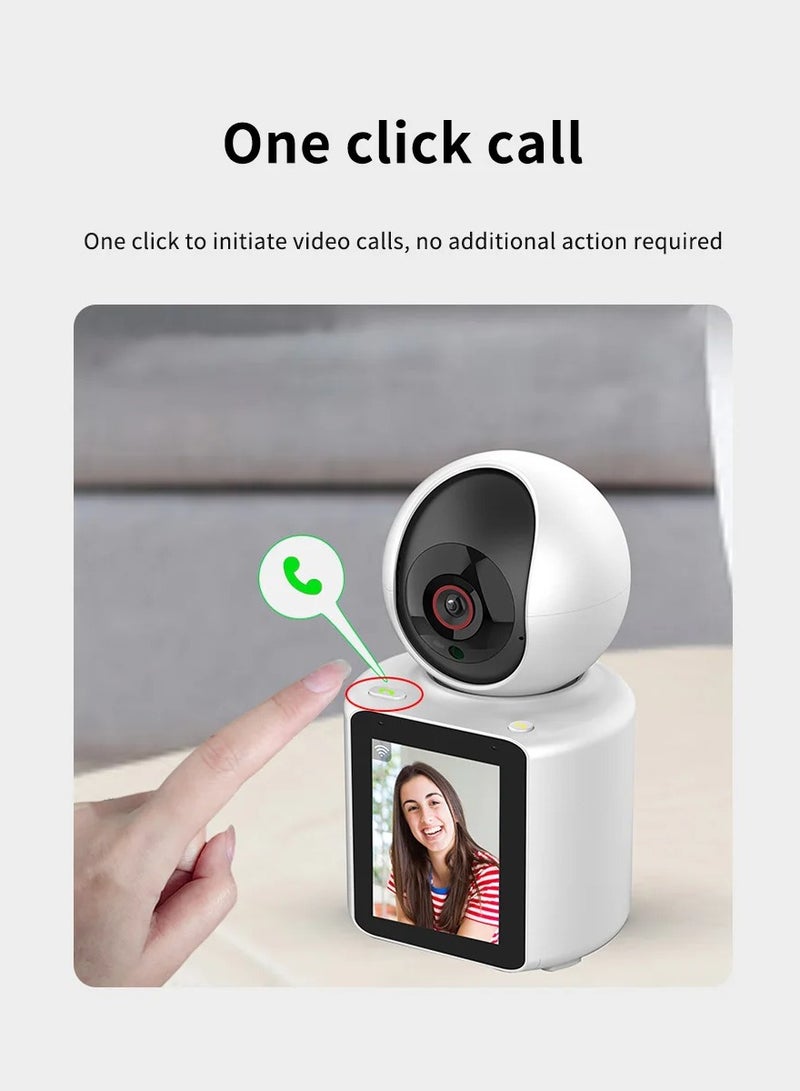 يوويل كاميرا مكالمات الفيديو كاميرا واي فاي ذكية شاشة IPS 2.8 بوصة، محادثة فيديو ثنائية الاتجاه، كاميرا لاسلكية 1080 بكسل للعرض عن بعد والمراقبة والمراقبة - Image 4