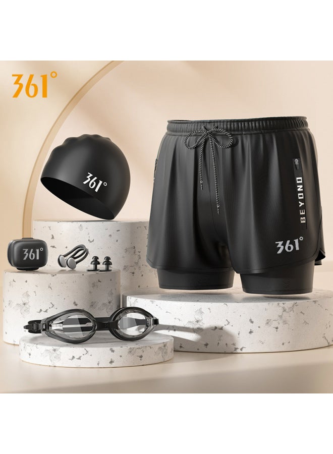 361 Swimming Trunks Men's  New Men's Swimming Trunks Double Layer Anti-embarrassment Swimming Trunks Men's Comfortable Swimming Trunks