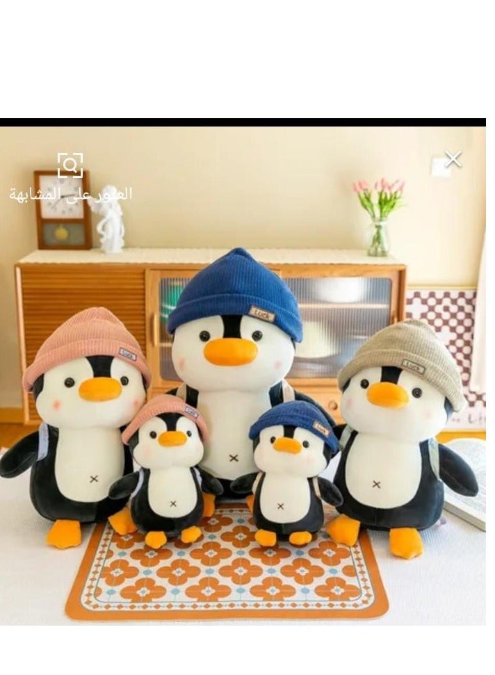 Magnolia Cartoon Penguin Backpack Stuffed Toy for Kids, Lovely Plush Toys, Boys and Girls, Birthday and Valentine's Day Gift 30cm Size  - Image 4
