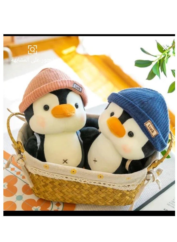 Magnolia Cartoon Penguin Backpack Stuffed Toy for Kids, Lovely Plush Toys, Boys and Girls, Birthday and Valentine's Day Gift 30cm Size  - Image 5