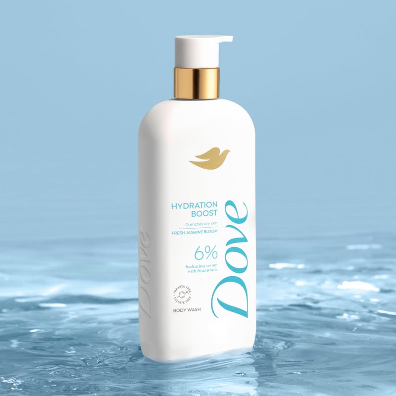 Dove Serum Body Wash Hydration Boost actively drenches dry skin with Hyaluronic Acid Serum 18.5 Fl Oz - Image 5