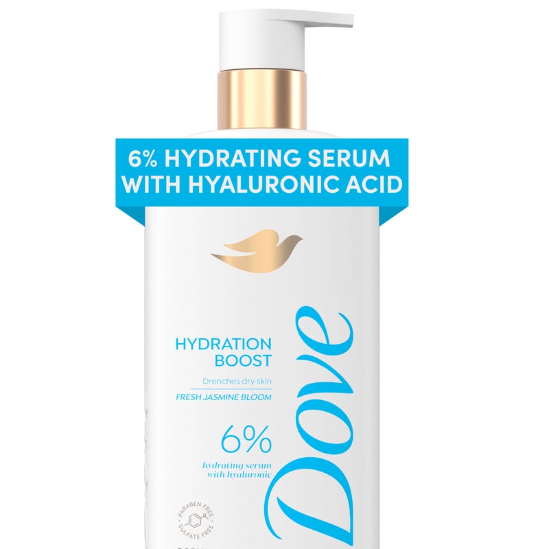 Dove Serum Body Wash Hydration Boost actively drenches dry skin with Hyaluronic Acid Serum 18.5 Fl Oz - Image 1