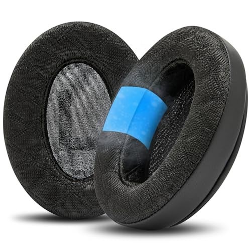 WC Freeze V2 Cloud Angled Cooling Gel Earpads Compatible with HyperX Cloud Series by Wicked Cushions Angled Pads for Extreme Comfort New Freeze V2 Cooling Fabric Extra Thick Black - Image 1