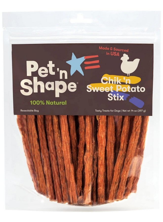 Pet 'n Shape Chik 'N Sweet Potato Stix Dog Treats  Made And Sourced In The Usa  14 Ounce - Image 1