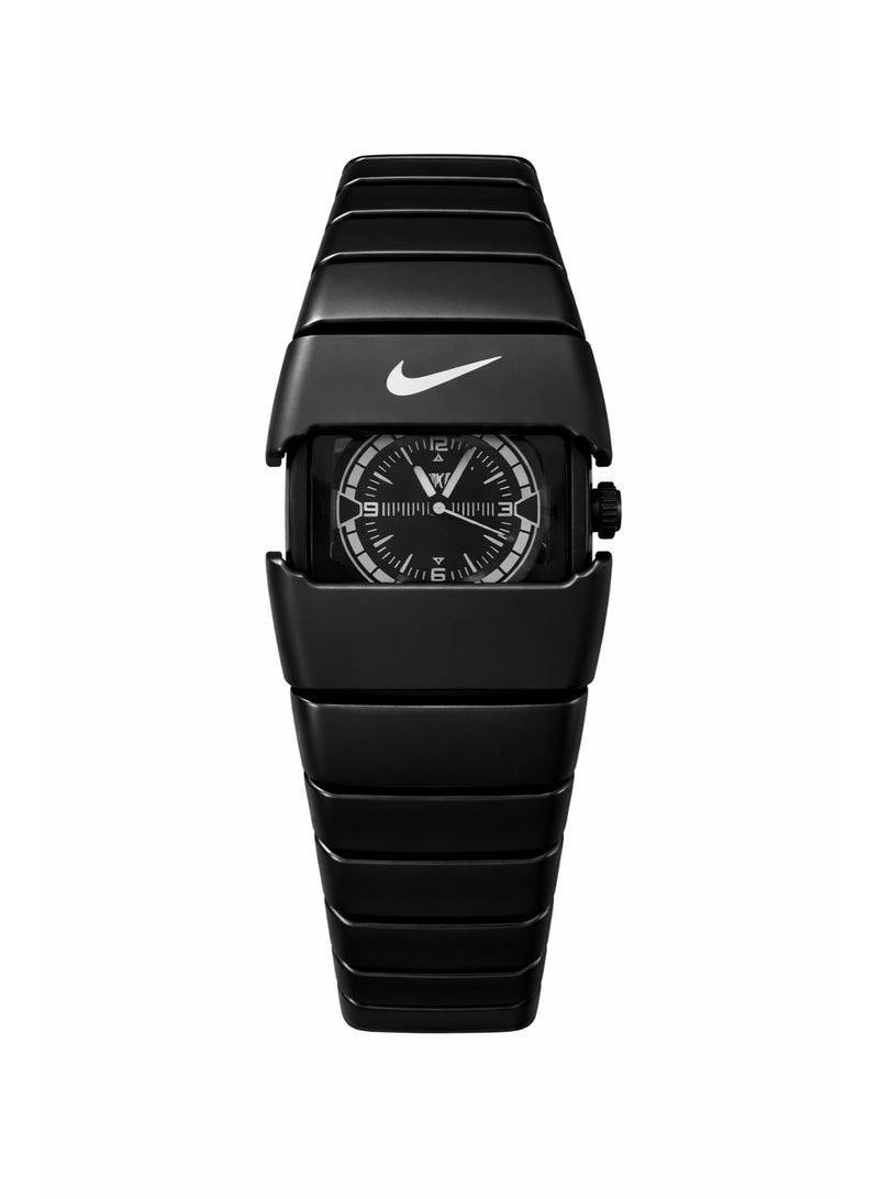 Nike Analog Watch for Men – Black Dial with Black Stainless Steel Strap