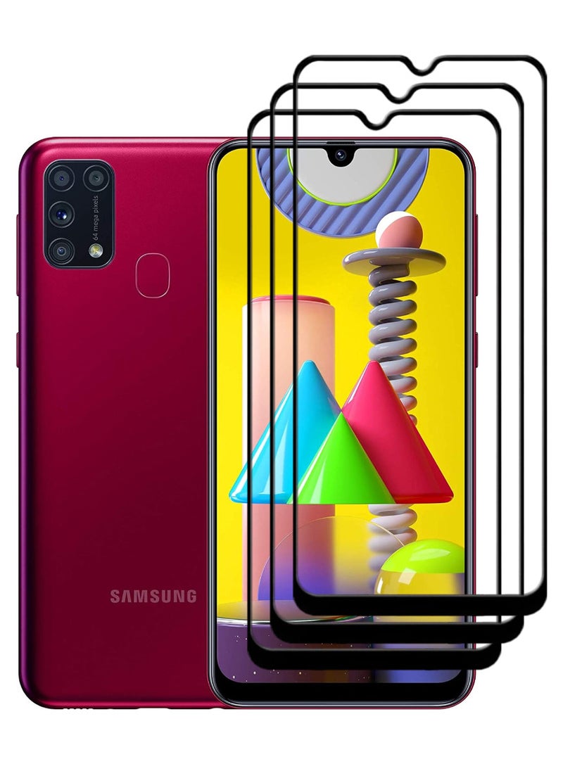 أكاليكس 3 قطع، حماية شاشة، لهاتف سامسونج جالاكسي M31، جودة ممتازة. - Image 1