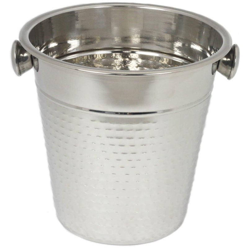 Chef Craft Hammered Champagne Bucket 4 Quart Stainless Steel