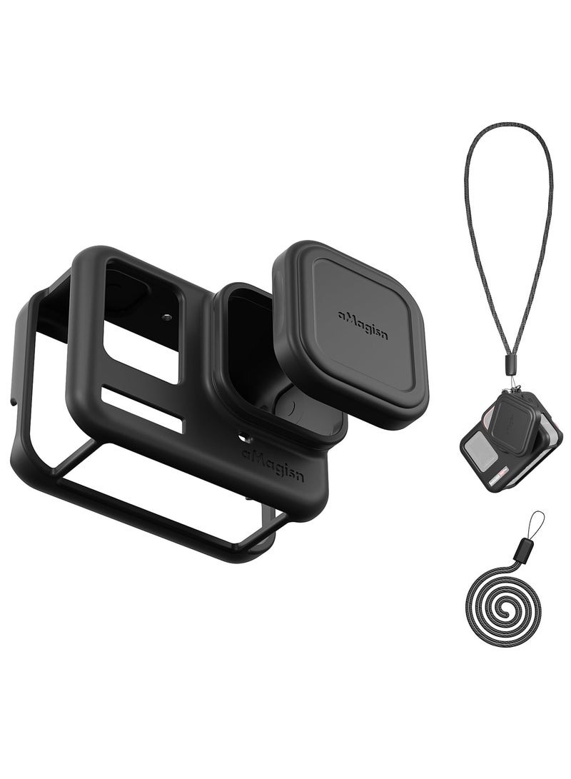 SYOSI Silicone Protective Case for Insta360 Ace Pro, Shock Proof Protection Silicone Case, That Includes A Lens Cover For The Insta 360 Ace Pro Protective Accessories, with Anti-lost Rope - Image 1