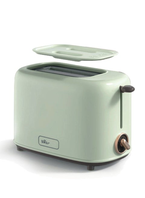 Bear 2 Slice Automatic Electric Bread Toaster Warmer 650W Stainless Steel Breakfast Machine Toast Bread Maker with Dust Cover and Crumb Tray