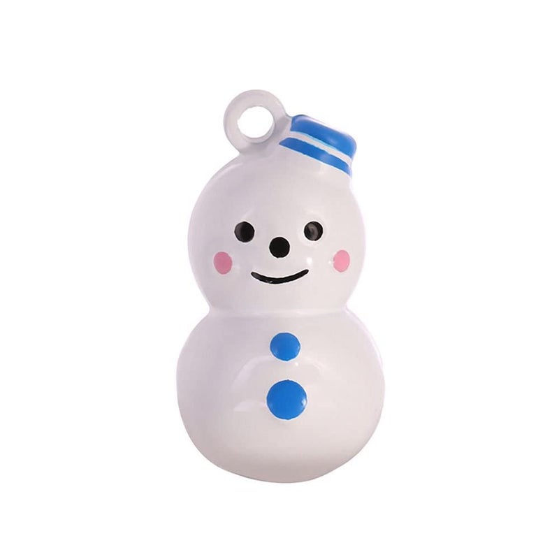 Pups&Pets Dog And Cat Bell Cartoon Character included Ring, Collar Bell Cartoon Design For Cat And Dog (Snowman) - Image 3