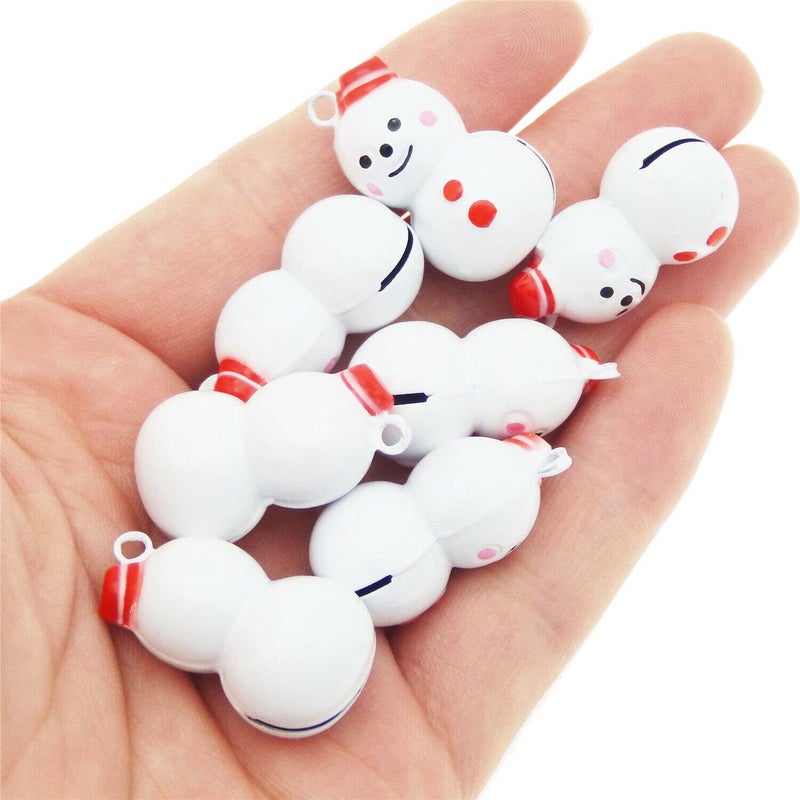 Pups&Pets Dog And Cat Bell Cartoon Character included Ring, Collar Bell Cartoon Design For Cat And Dog (Snowman) - Image 4