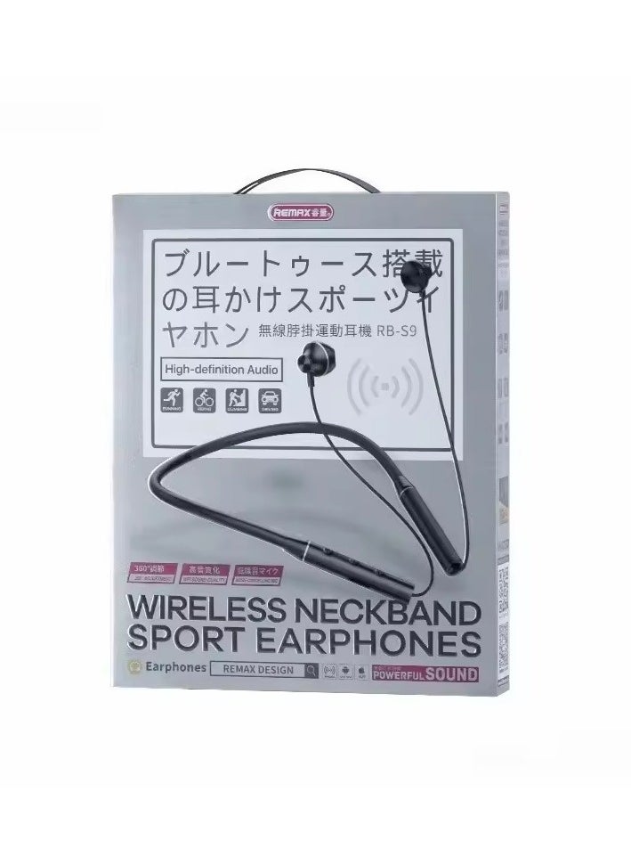 REMAX Wireless Neckband Sport Earphones White  - Image 4