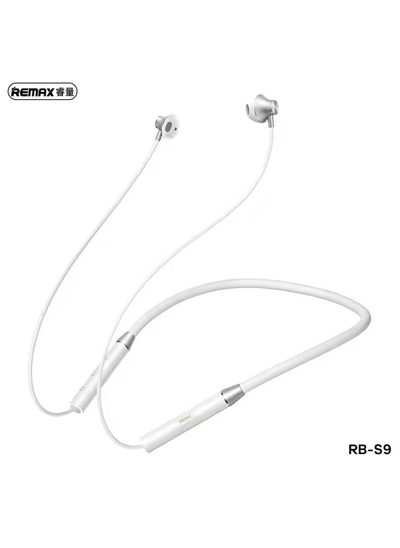 REMAX Wireless Neckband Sport Earphones White  - Image 1
