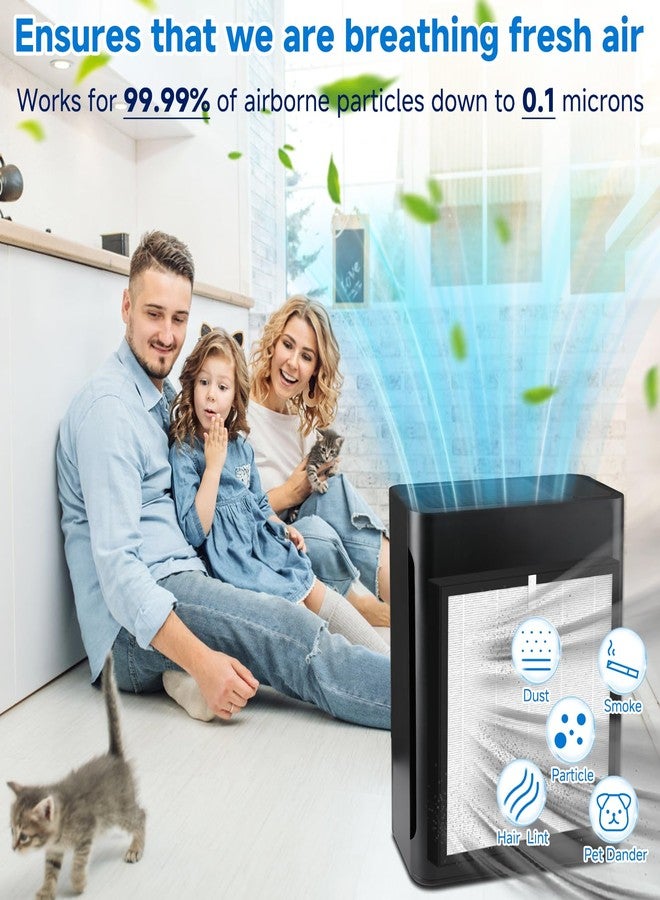 Sinnya TZ-K2 TRUE HEPA Replacement Filter Compatible with ToLife TZ-K2, 3-in-1 H13 Activated Carbon TZ-K2-A Filter, 2 Pack - Image 5