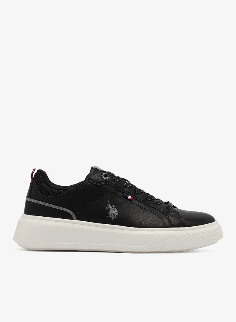 Men's Black Low-Top Sneakers - Designed for Style