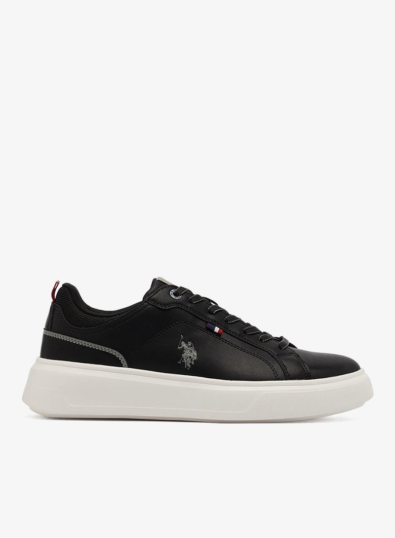 U.S. Polo Assn. Men's Black Low-Top Sneakers - Designed for Style Shoes - Image 1