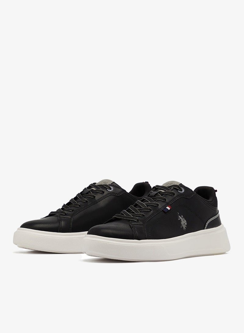 U.S. Polo Assn. Men's Black Low-Top Sneakers - Designed for Style Shoes - Image 2