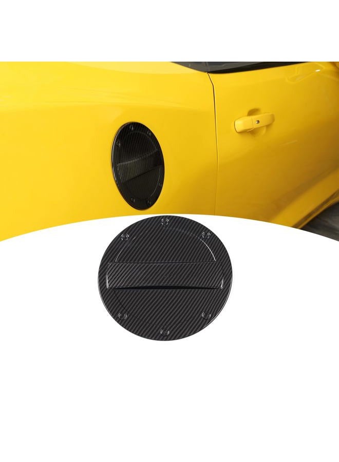 PDKLIN for Camaro Carbon Fiber Gas Cap Fuel Filler Door Tank Cover Trim for Chevy Camaro 2016-2024 Carbon Fiber Exterior Accessories - Image 2
