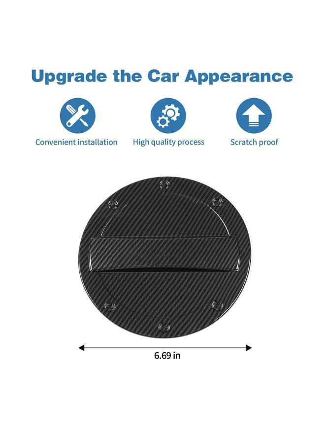 PDKLIN for Camaro Carbon Fiber Gas Cap Fuel Filler Door Tank Cover Trim for Chevy Camaro 2016-2024 Carbon Fiber Exterior Accessories - Image 5