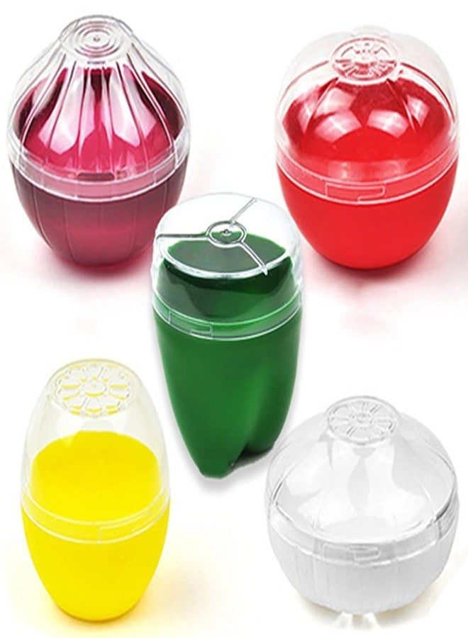 OUKEYI Reusable Fruit and Vegetable Storage Containers Refrigerator Box Storage Bowls Saver Holder Keeper for onion, Green pepper, Tomato, Lemon, and garlic ，Refrigerator Vegetable Crisper 5 Pack - Image 1