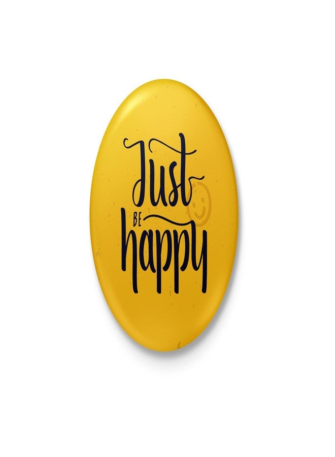 كن سعيدًا فقط - شارة بسيطة مزودة بدبوس أمان خلفي