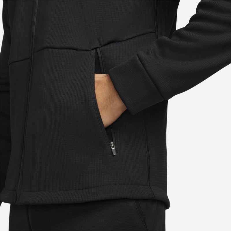 Nike Pro Therma-FIT Fleece Hooded Jacket 'Black' - Image 4