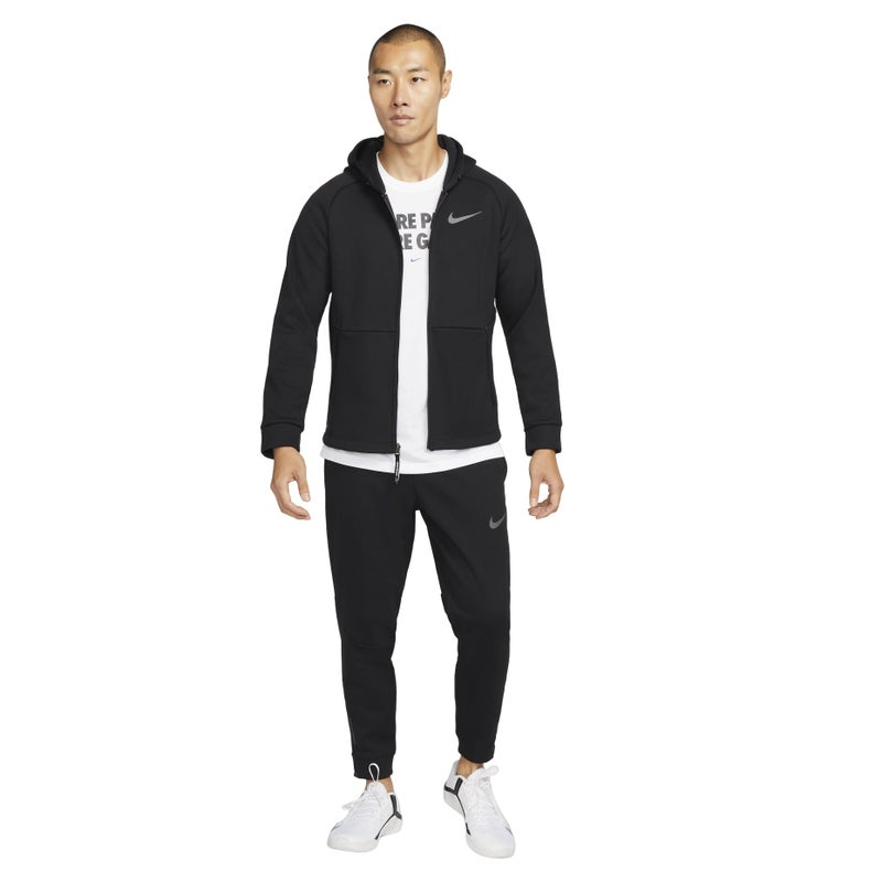 Nike Pro Therma-FIT Fleece Hooded Jacket 'Black' - Image 5