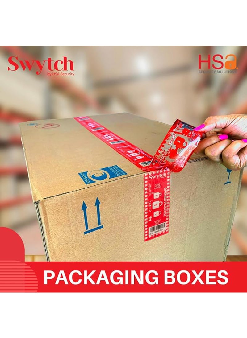 HSA Security Solutions Tamper Evident Tape Full Transfer, Permanent VOID OPEN Message when Tampered. ONE Roll, 5 cm x 21 meters Brand: Swytch by HSA Security Solutions  - Image 2