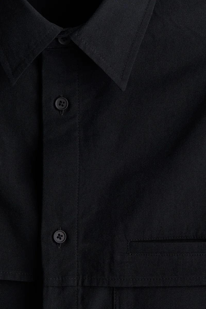 H&M  Loose Fit Short-sleeved cotton shirt for Men | Best Price UAE